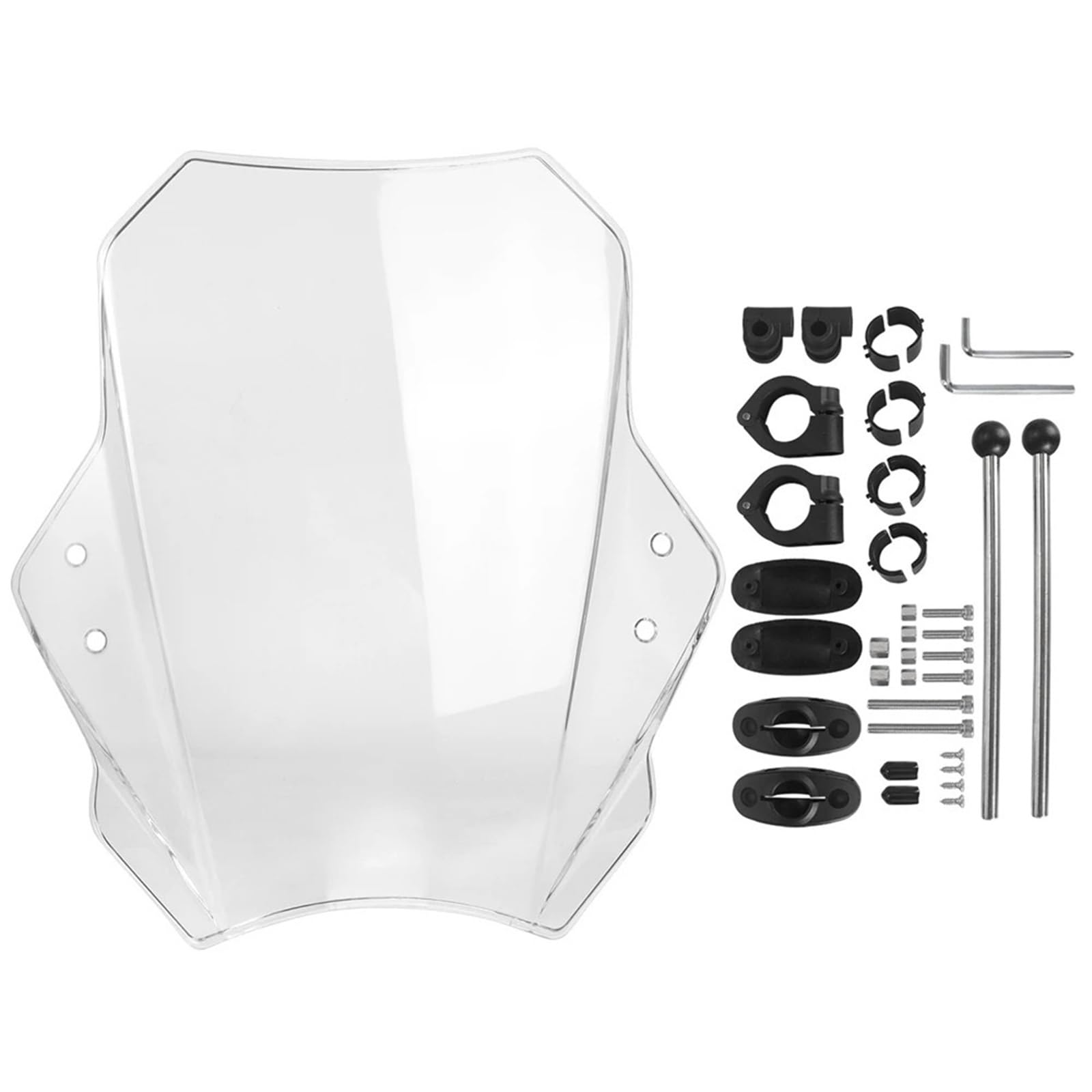 Parabrezza Moto Spoiler Protezione per parabrezza anteriore per moto | Deflettori dell'aria per manubri da 22 mm 25 mm 28 mm
