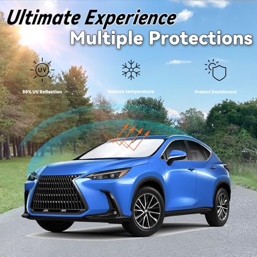 Image of Windshield Sunshades for 2022-2026 Lexus NX Sun Shade Accessories