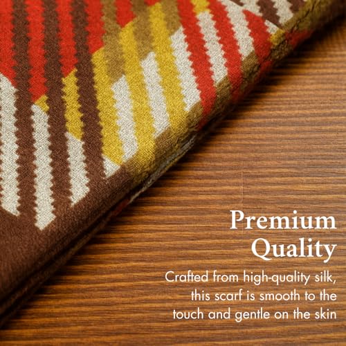 Timeless Tartans Rectangular Silk Scarf – Classic Collegiate Apparel, Licensed Team Spirit Gift & Versatile Fashion Accessory4
