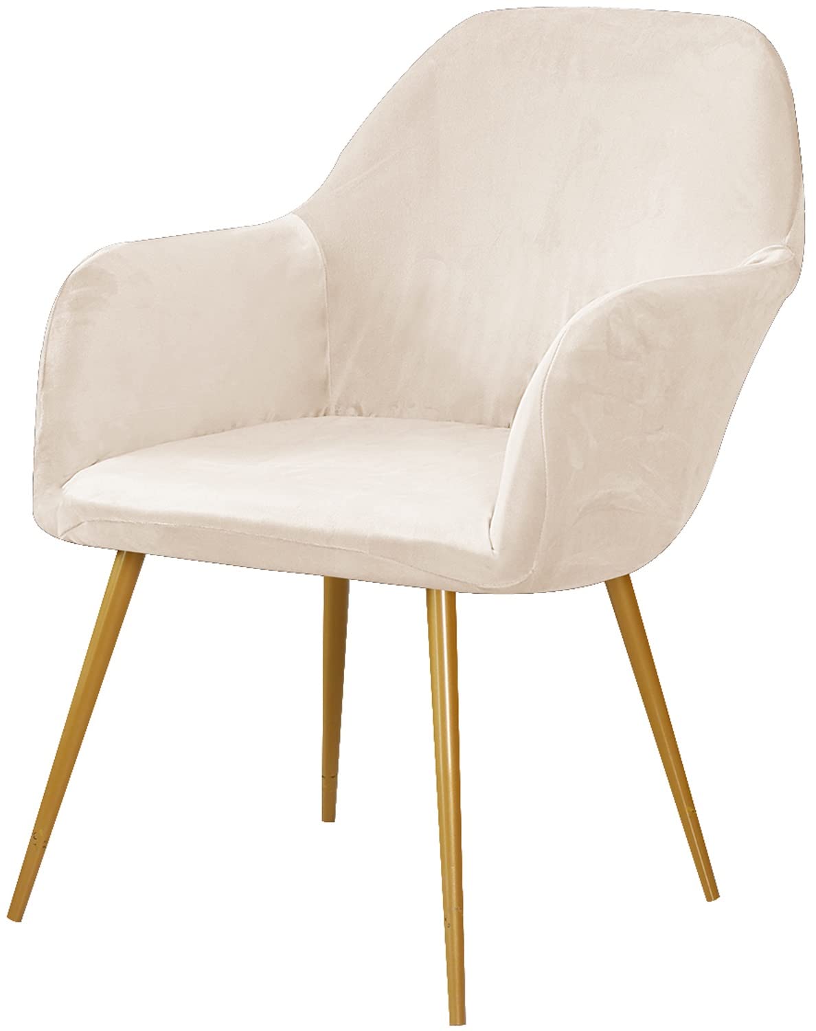 AQIGR Set of 1/2/4/6 Velvet Dining Chair Covers Slipcovers with Wingback Arms, Stretch Office Chair Slipcovers Moderne Curved Dining Chair Protector Covers, for Bar Party Armchair