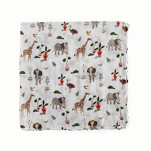 Image of Little Unicorn Deluxe Muslin Swaddle Blanket | Rayon made from Bamboo | 47 inch x 47 inch | Unisex