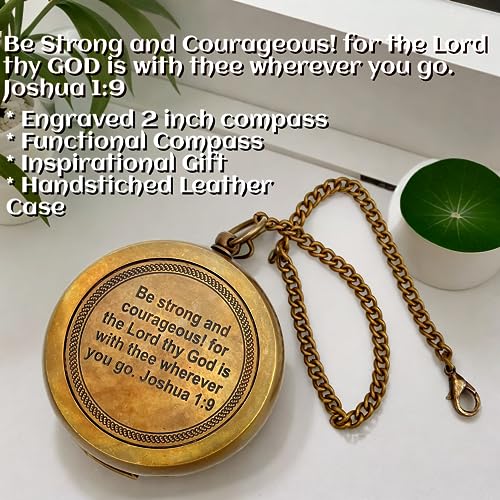Inspirational Gift Compass - God My Lord Guide Me - Uplifting Baptism Gift, Graduation Gift, Birthday, Confirmation Gift for Men Women Boys Girls Teenage Kids miniatura 5