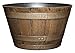Whiskey Barrel Planter, Distressed Oak, 20.5"