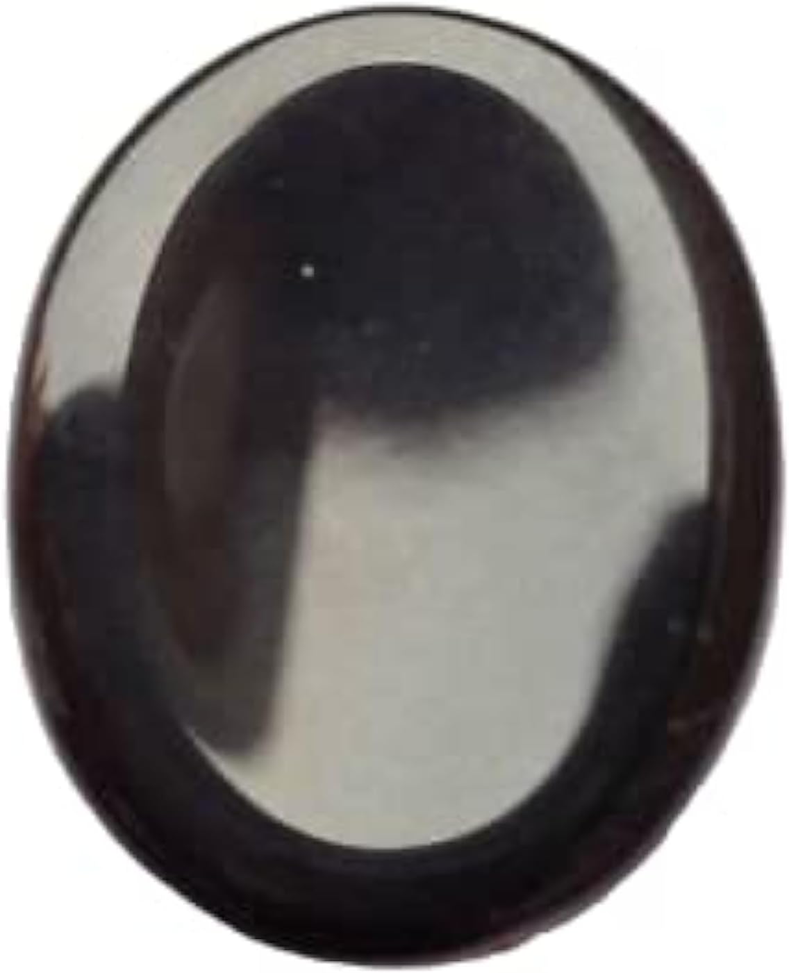 CRYSTALMIRACLE BEAUTIFUL BLACK AGATE WORRY STONE HEALING WELLNESS GIFT THUMB STONE MEDITATION