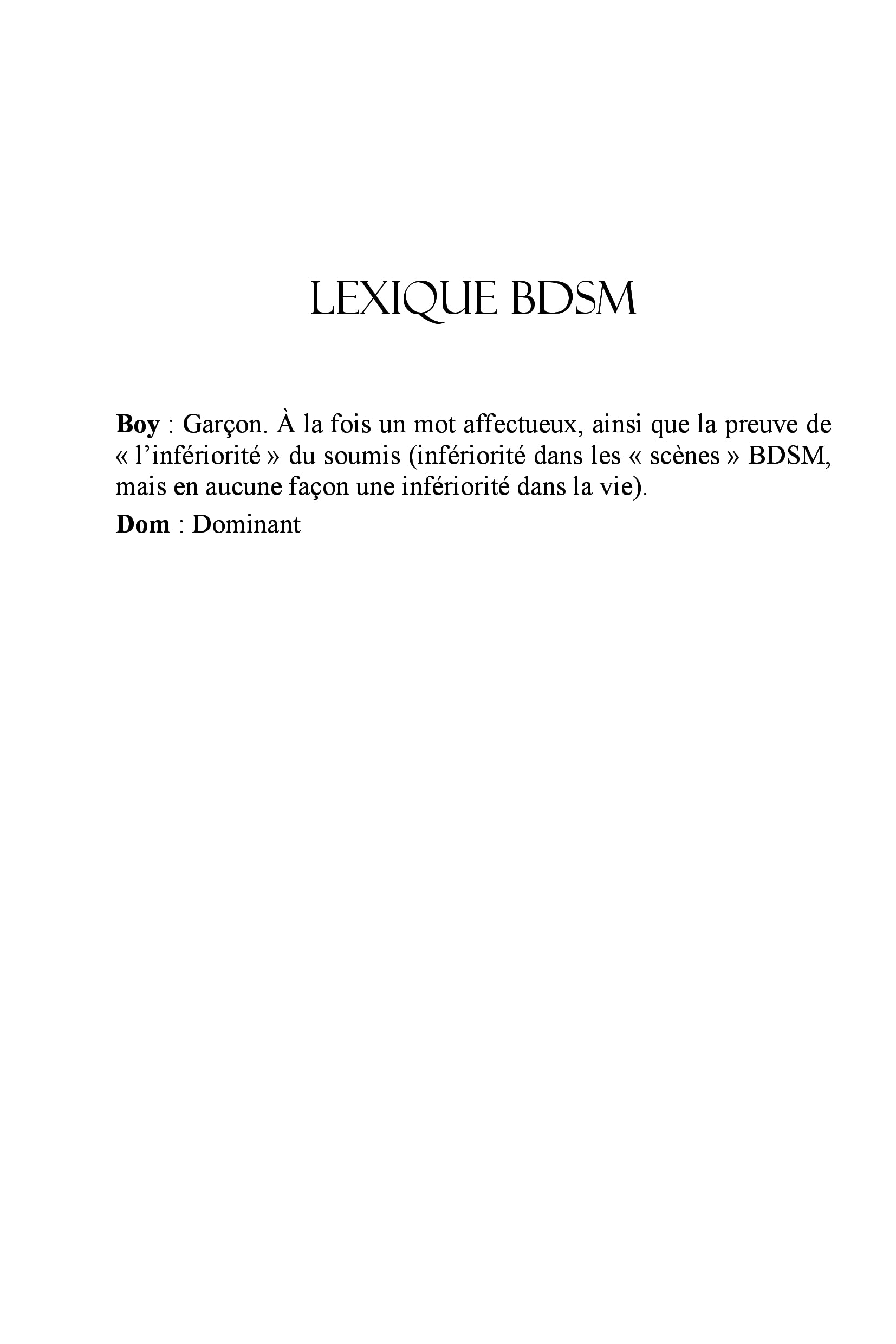 Discipline domestique