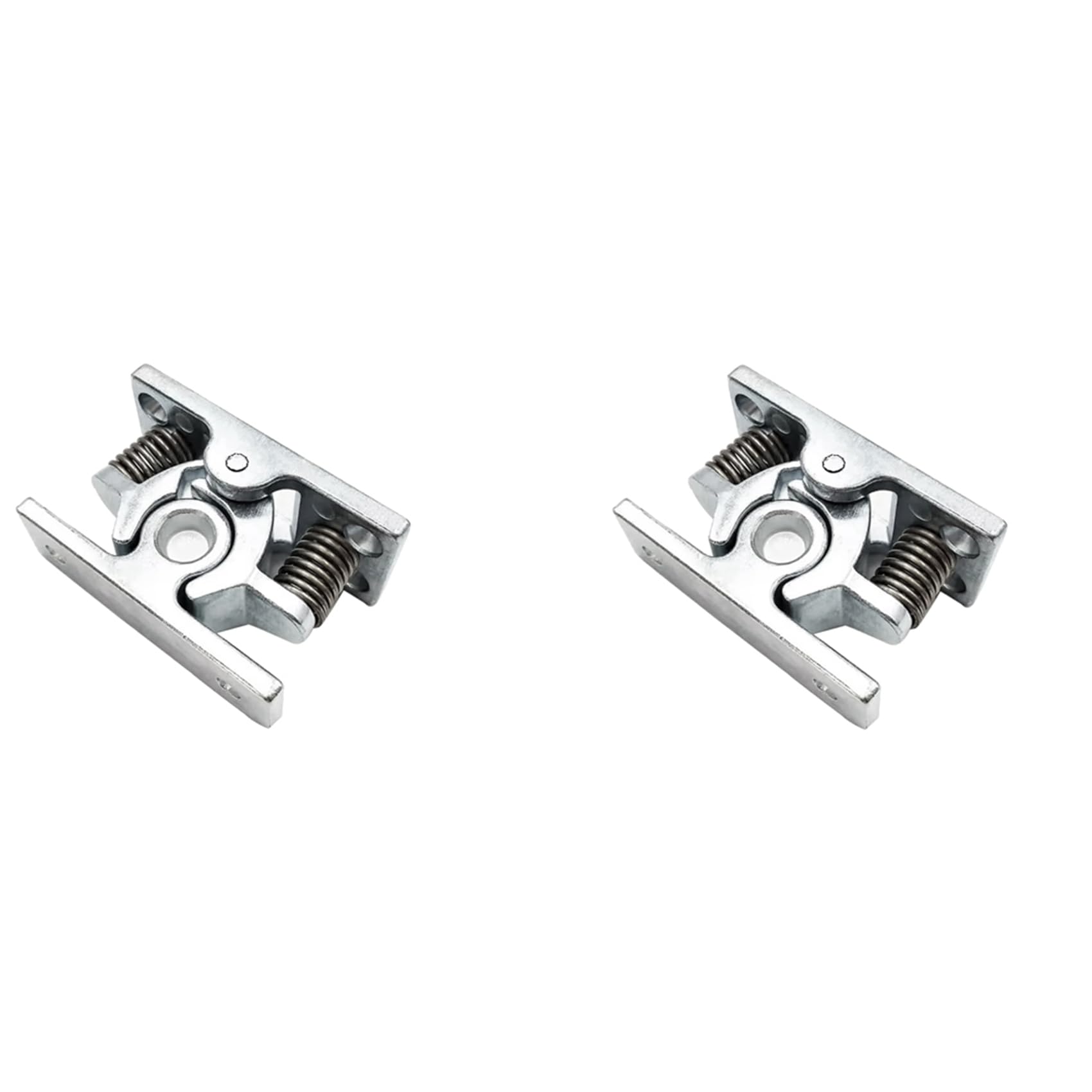 Jnchdghwa As Shown 2Pcs Spring Loaded Door Easy Lock Stop Catch Release Clamp Double Roller Catch (Mp-4)