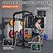 Megastar 2×3 Commercial-Grade Power Rack – Heavy Duty Home Gym Cage, Safer Than 2×2, Adjustable Safety Bars, Pull-Up & Landmine, Compact Strength Training Rack for Garage, P63 Black