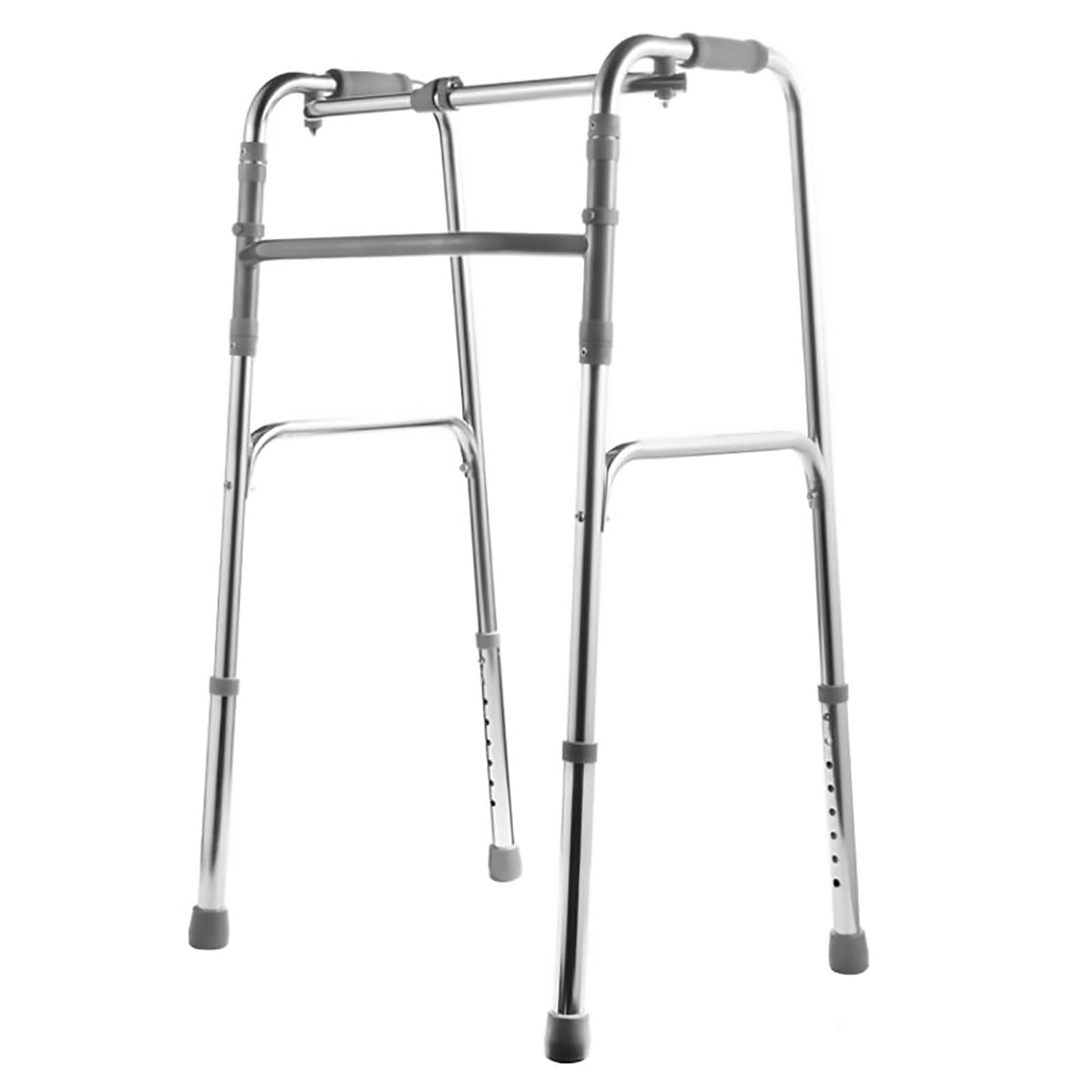 Mobility Aid Seniorów, Lekka Składana Mobilność Walker, Rama Chodząca 8 Regulowana Wysokość, dla Osób Starszych i Niepełnosprawnych, dla Osób Krótkich Srednich i Wysokich