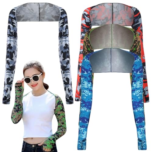 Mangas de brazo refrescantes protección solar UV transpirable mujer 2