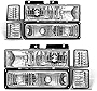 ADCARLIGHTS Headlight Assembly for 1994-1998 Chevy Silverado / Suburban / Tahoe / C10 Pickup / C/K 1500 2500 3500 Truck Chrome Housing with Clear Reflector Headlamp Replacement Left and Right