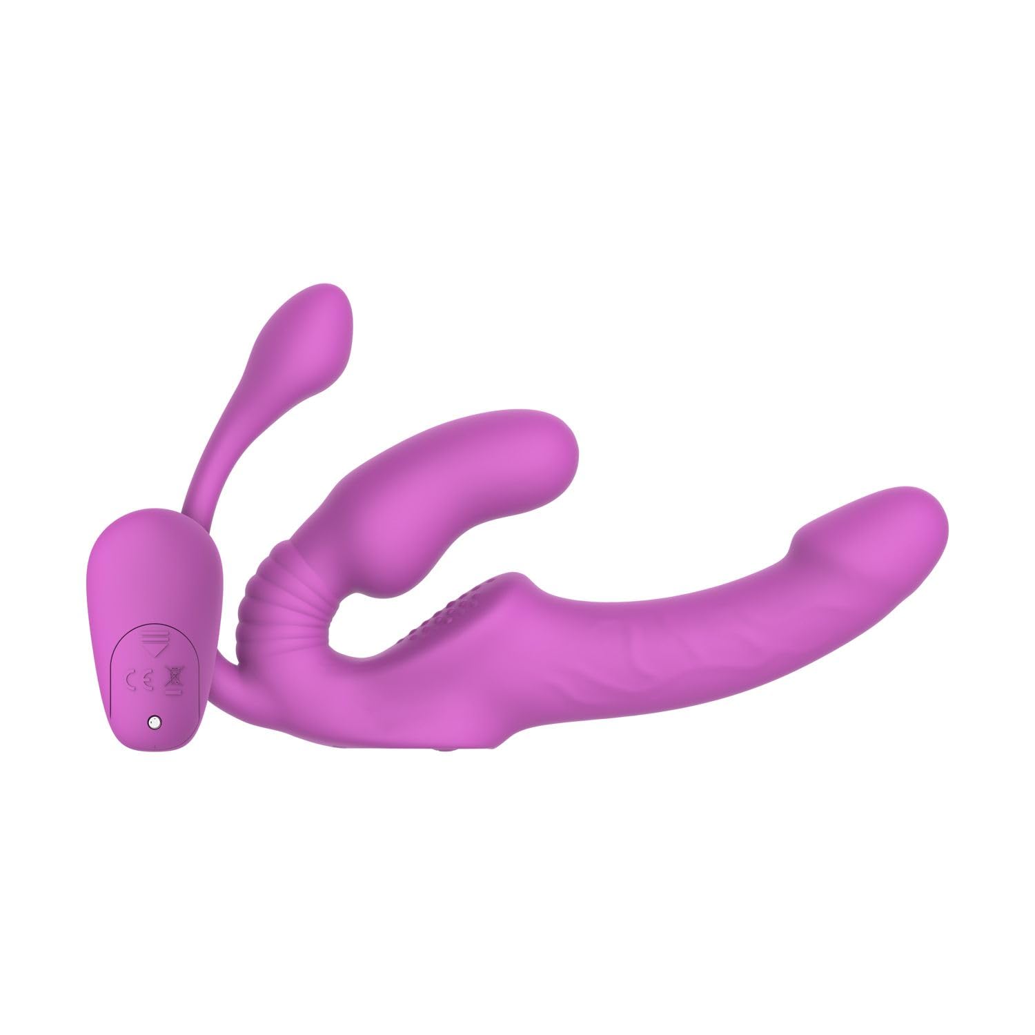 Teazers – Strapless Strap-On con plug anale – rosa