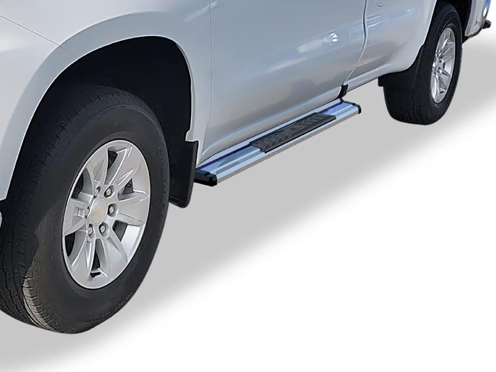 APS Chrome OE Style Nerf Bars Running Boards Compatible with Chevy Silverado GMC Sierra 1500 2019-2026 Regular Cab & Silverado 1500 LTD Sierra 1500 LD 2022 & 2500 3500 2020-2026 (Exclude 19 1500 LD)