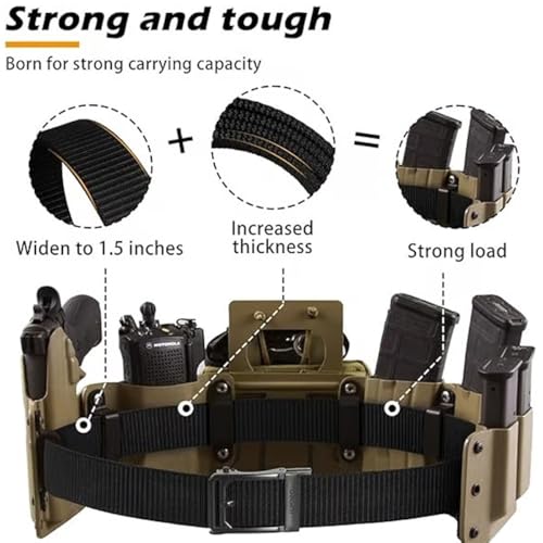 Gogodusk EDC Nylon Ratchet Belt Men′s Adjustable Sports Woven Waist Belt with Automatic Slide Buckle Quick Release3