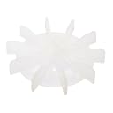 Ovicart PVC Motor Cooling Fan For 8mm Shaft White Motor Forced Cooling Pack of 1 gallery image
