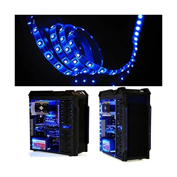 Wasserfest IP65, 12 V Wasserdicht Flexible LED Strip Licht, 16.4ft/5 m Zuschneidbare LED Lichtstreifen, 300 Einheiten… – Bild 6