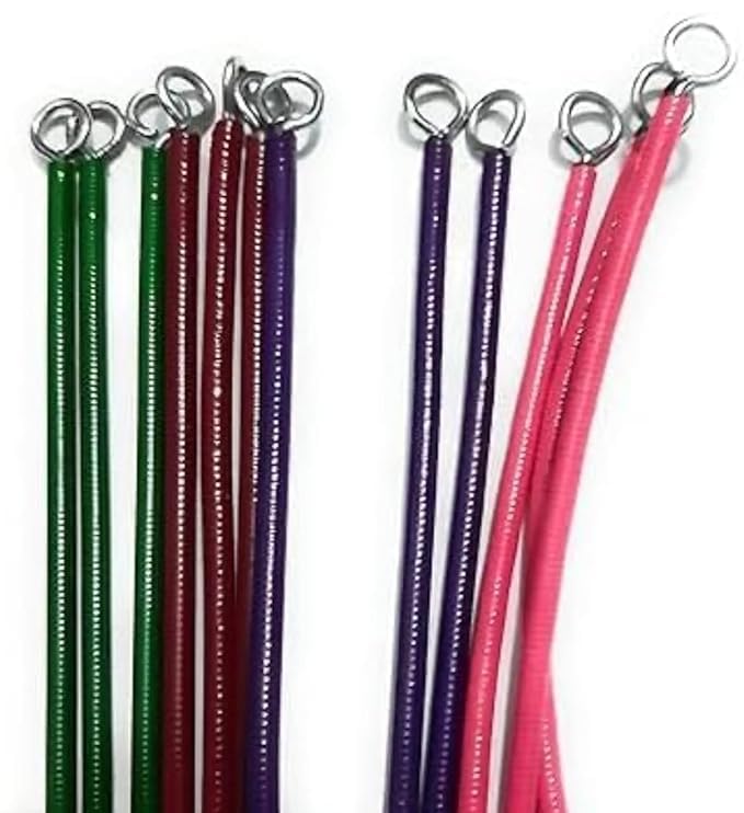 Image of Spring Curtain Hanging Net Wire, Suitable for Both Wood Windows and Doors. Window Net Curtain (pack of 3)