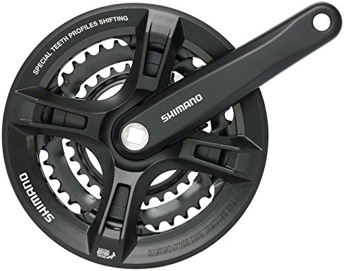 Amazon.com : Shimano Altus FC-M311-L Black 175 x 22/32/22T : Bike