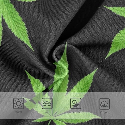 Stylish Girls Underwear Toddler 2t Cotton Panties Little Girl Watercolor Green Leaves Black Underpants Briefs3