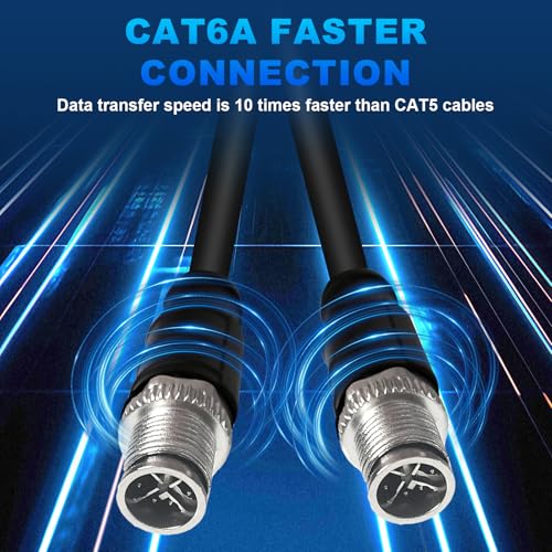 Cable Ethernet Industrial CAT6A M12 8 Pin X Code 2 M miniatura 6
