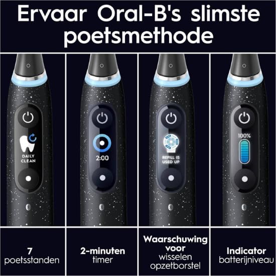 Oral-B iO 10 Edición Especial, Cepillo De Dientes Eléctrico Negro, 1 Cepillo, 1 Estuche De Viaje Cargador