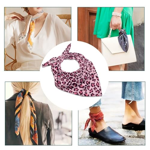 Bandana for Women Square Hair Scarf Headband Summer Accessories Neckerchief4