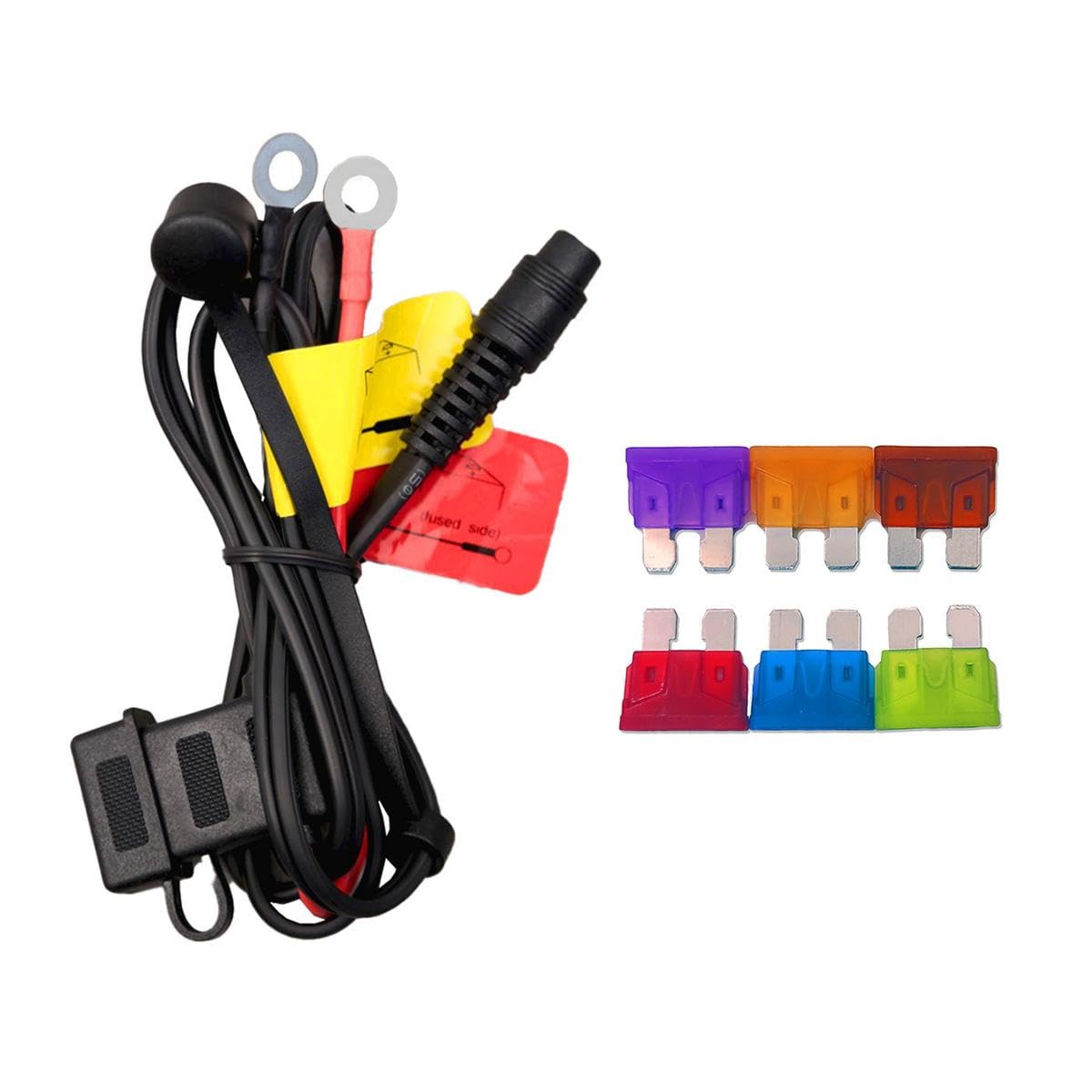 Gerbing 12V Battery Harness with 6 Color-coded Fuses – Replacement Battery Harness Compatible with 12V Heated Clothing