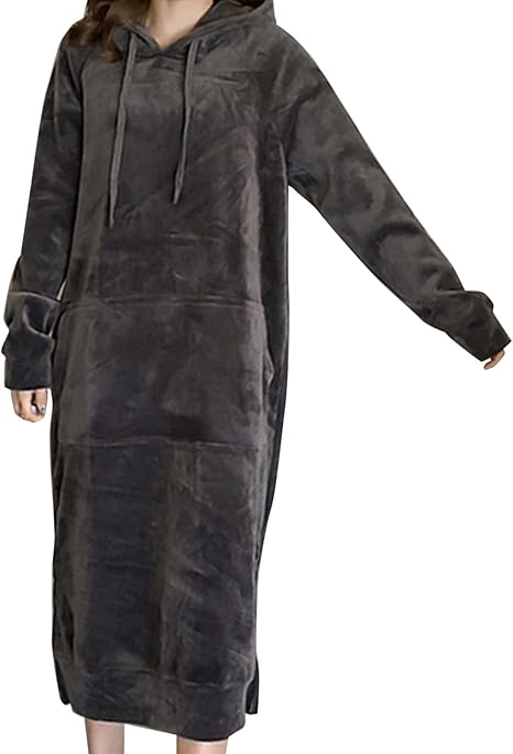 Amazon Co Jp スウェットワンピース 冬の女性の暖かいパーカーベルベットスウェットドレスのドレスプルオーバー長い秋のベルベットパーカー 色 グレー Size Medium 服 ファッション小物 Amazon Co Jp スウェットワンピース 冬の女性の暖かいパーカーベルベットスウェットドレスのドレスプルオーバー長い秋のベルベットパーカー 色 グレー Size Medium 服 ファッション小物