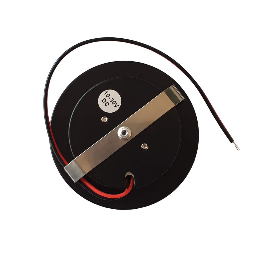 MARVIX Schwarze LED-Spot-Leuchten 12V 24V Dimmbar Einbaustrahler Downlights für Wohnmobil, Wohnwagen, Campingbus und Bootsbeleuchtung (Warmweiß, 3000K) - 4er-Pack