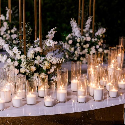 Image of Didaey 72 Pcs Cylinder Vases for 3.4''Diameter Tall Vase, 6'',8'',10'' Tall