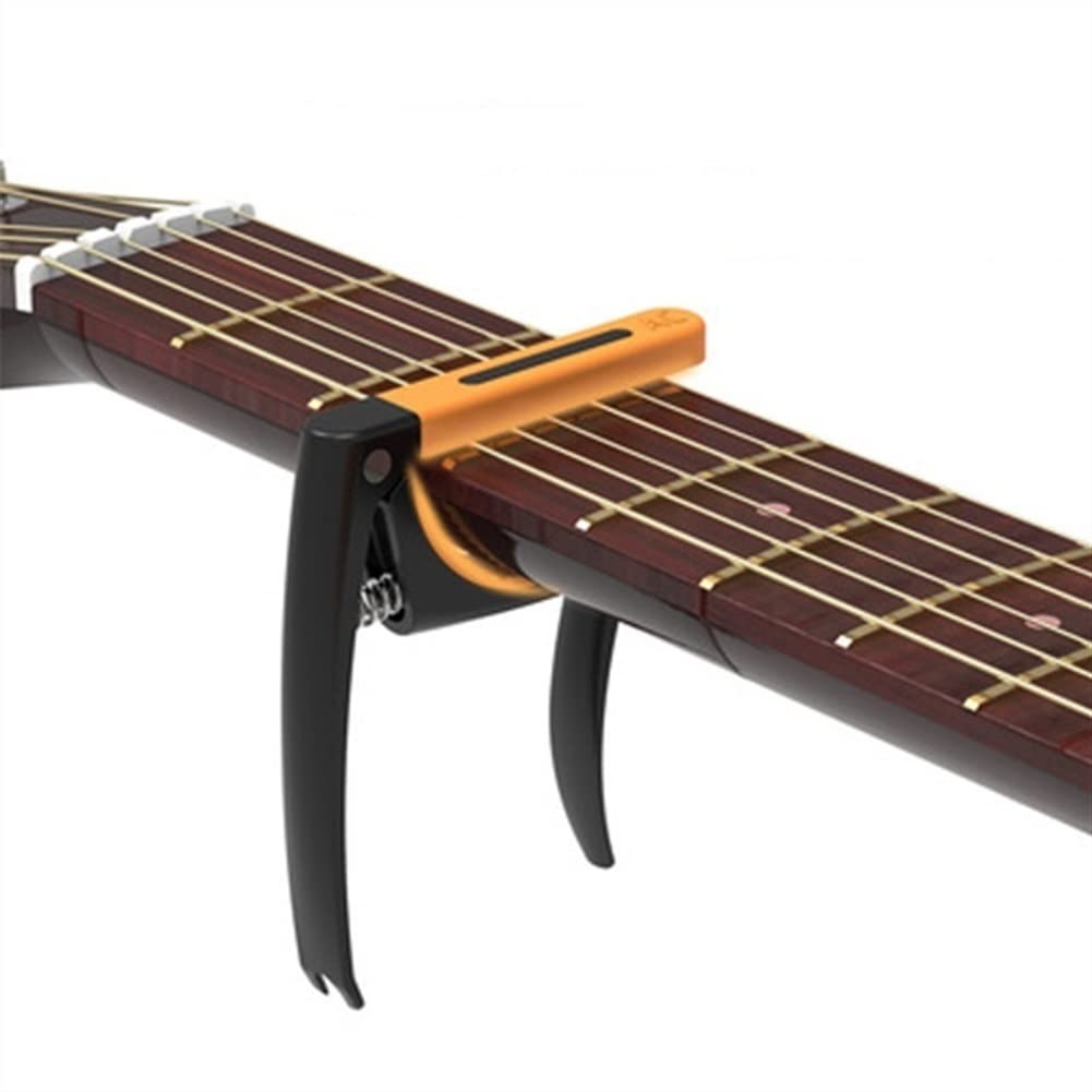 Accueil Capo de guitare Accueil Capo de guitare Capo solo à tête interchangeable en alliage de zinc Guitare folk Guitare classique Guitare électrique Capodastre universel avec fonction de clou à cord