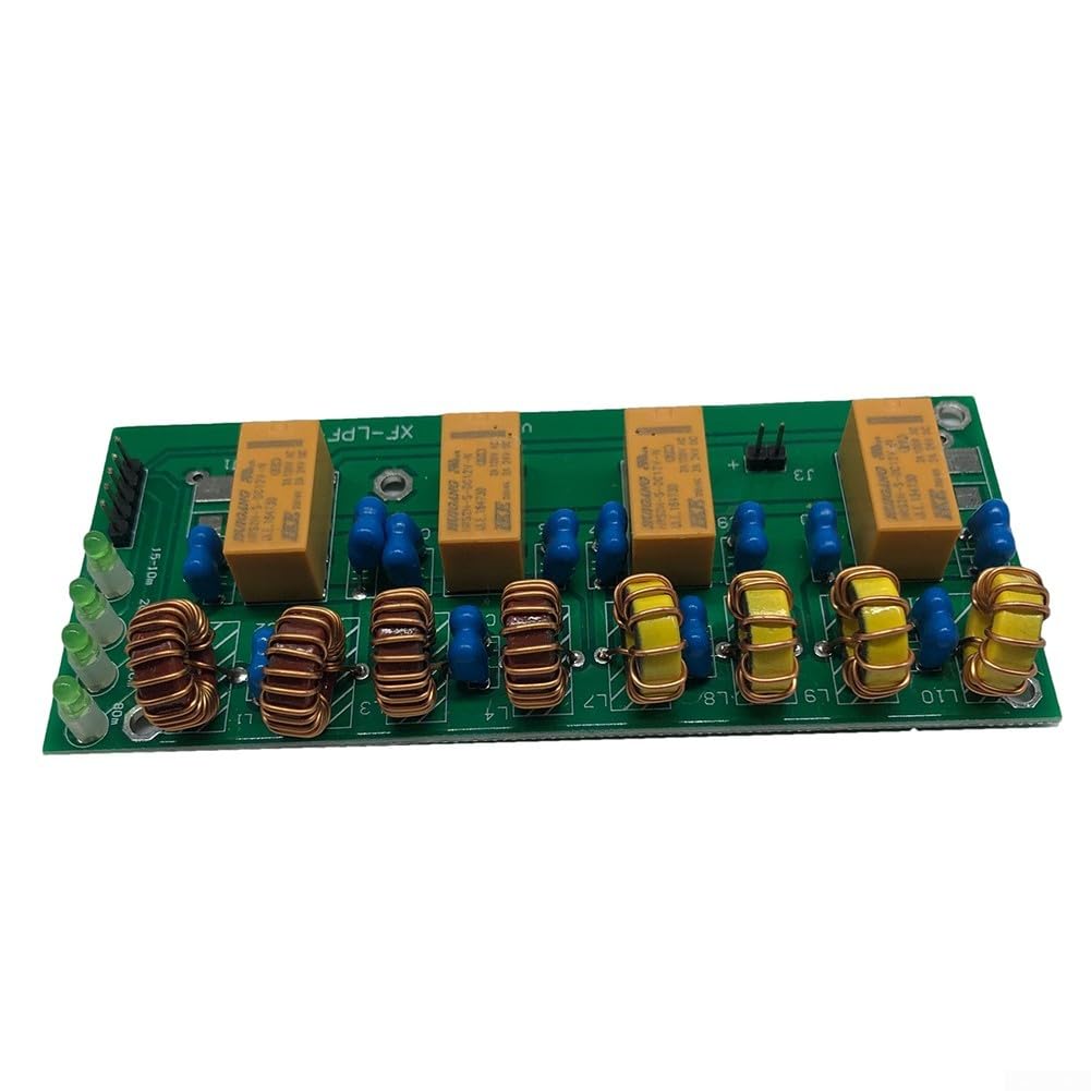 Filtro de paso bajo para radios de onda corta, 3 5MHz 30MHz HF LPF, potencia de 100W, voltaje de 12V, bandas de conmutación manual, rendimiento fiable, KWMYHV7231BSBF5G58DW3