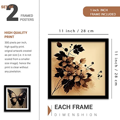 Image of kotart Modern Wall Art Framed Painting for Wall Decoration - Wall Paintings for Living Room, Bedroom - Combo21 (Black, Framed) Set of 5