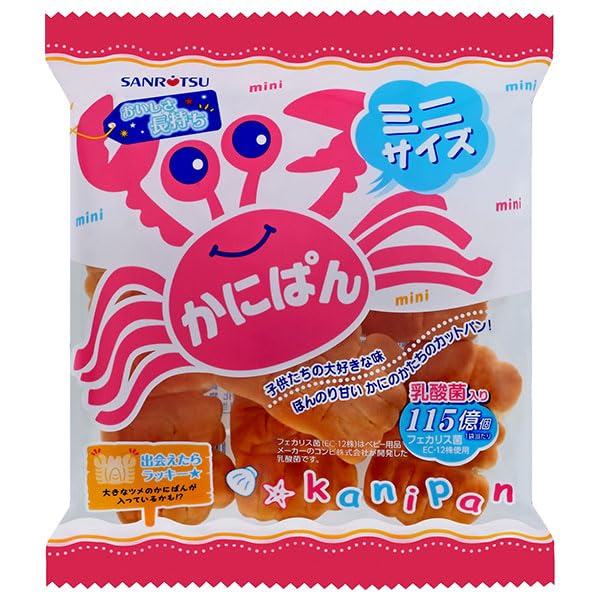 かにぱん Amazon | 三立製菓 ミニかにぱん 80g×12袋入 | 三立製菓