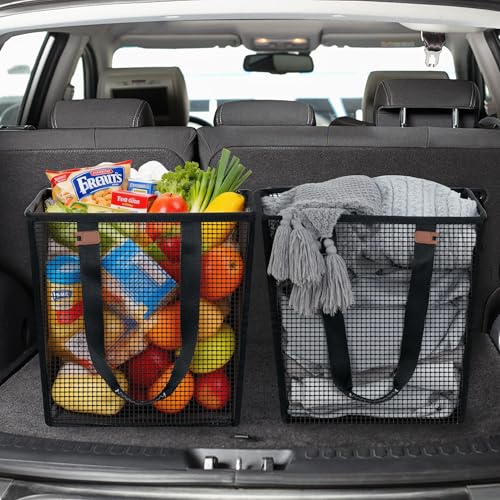 Image of STORAGE MANIAC Collapsible Laundry Basket, 16.9 Gal. Large Pop-up Laundry Hamper with Long Carry Handles, Space-Saving Foldable Clothes Hamper with Bottom Elastic Band, Travel Laundry Bags, Mesh Black