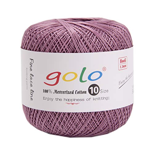 Image of Crochet Thread Yarns for Begingers Size10 Cotton Yarn for Knitting (Bronze 165)