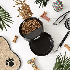Bone Dry Ceramic Pet Bowls for Dogs & Cats Dishwasher & Microwave Safe, Non-Slip Bottom for Secure Feeding with Less Mess, Large Set, 7.5x2.4, Black, 2 Count Bone Dry Ceramic Pet Bowls for Dogs & Cats Dishwasher & Microwave Safe, Non-Slip Bottom for Secure Feeding with Less Mess, Large Set, 7.5×2.4, Black, 2 Count