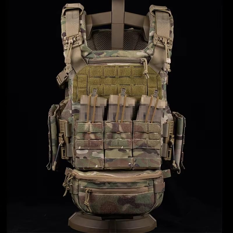 Portacargador triple 5.56 Molle en partidas de airsoft y entrenamiento militar 6