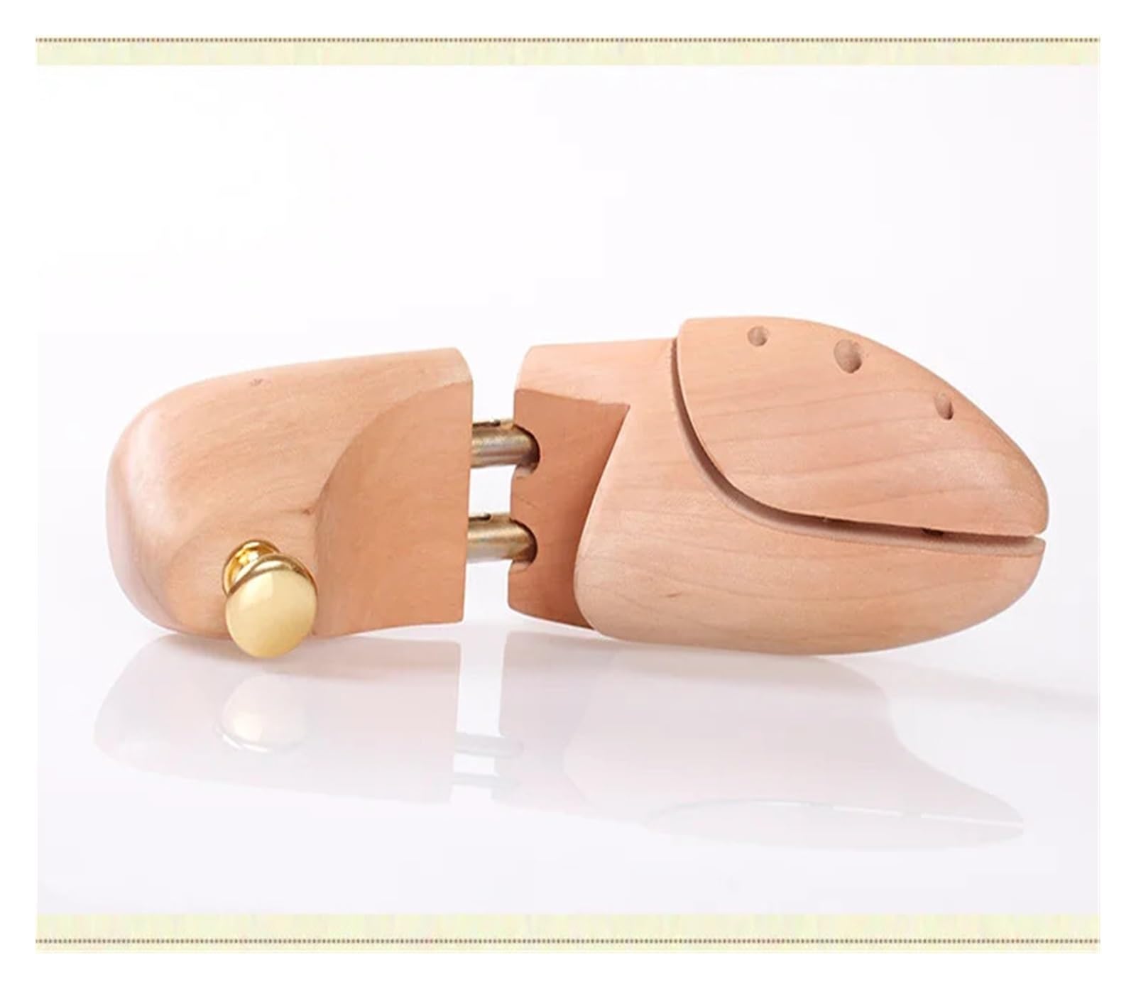 1 par de árboles de zapatos ajustables de madera for hombres y mujeres, soporte de zapato sólido de primavera, perilla de Metal, moldeador de árbol de zapatos, ensanchador de zapatos Adecuado Para Bot