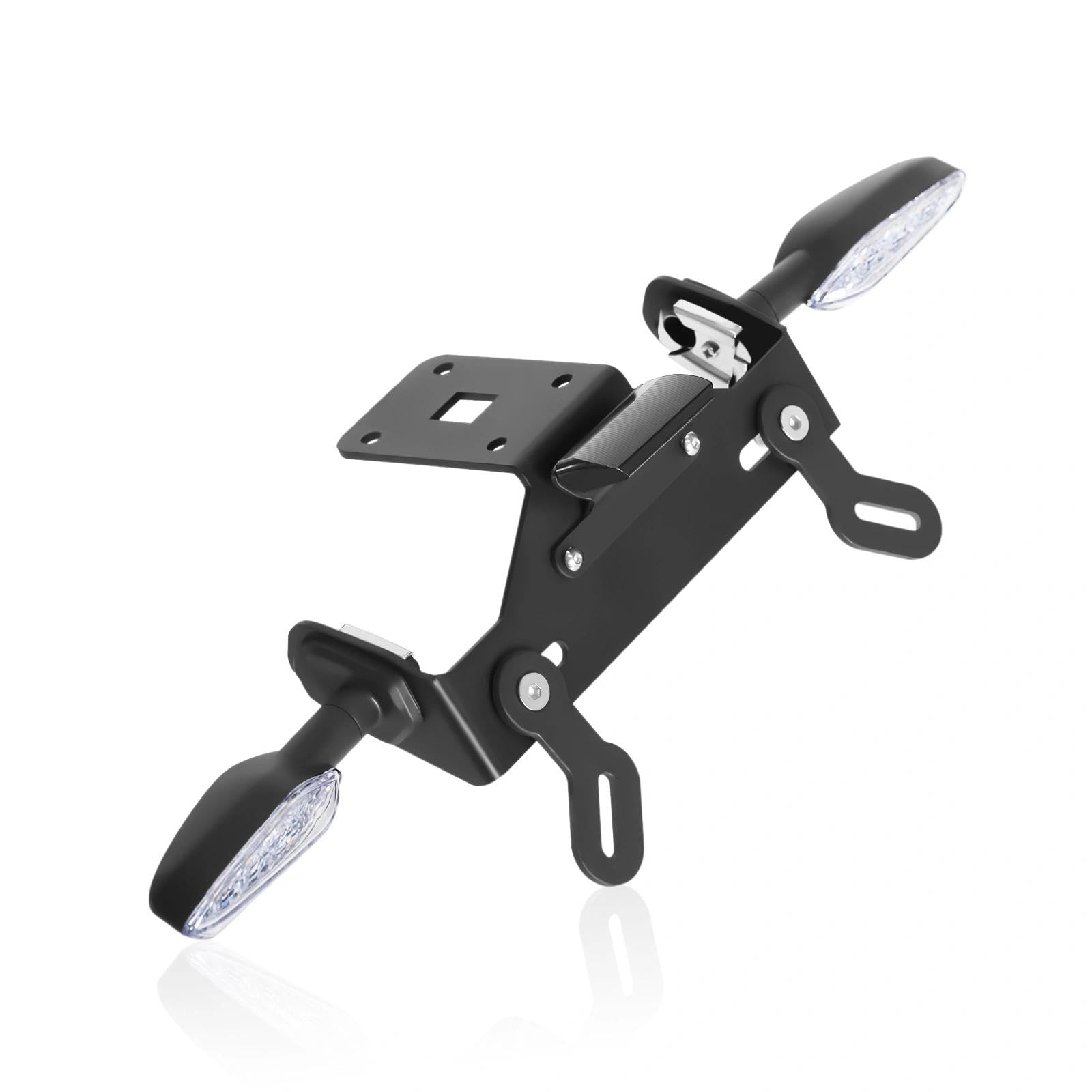 Kit eliminatore parafango posteriore Z1000 con luci a LED, indicatori di direzione e portatarga compatibile con Z 1000 2014-2021 Z1000R 2018-2021 Z800 2013-2018 (Trasparente)