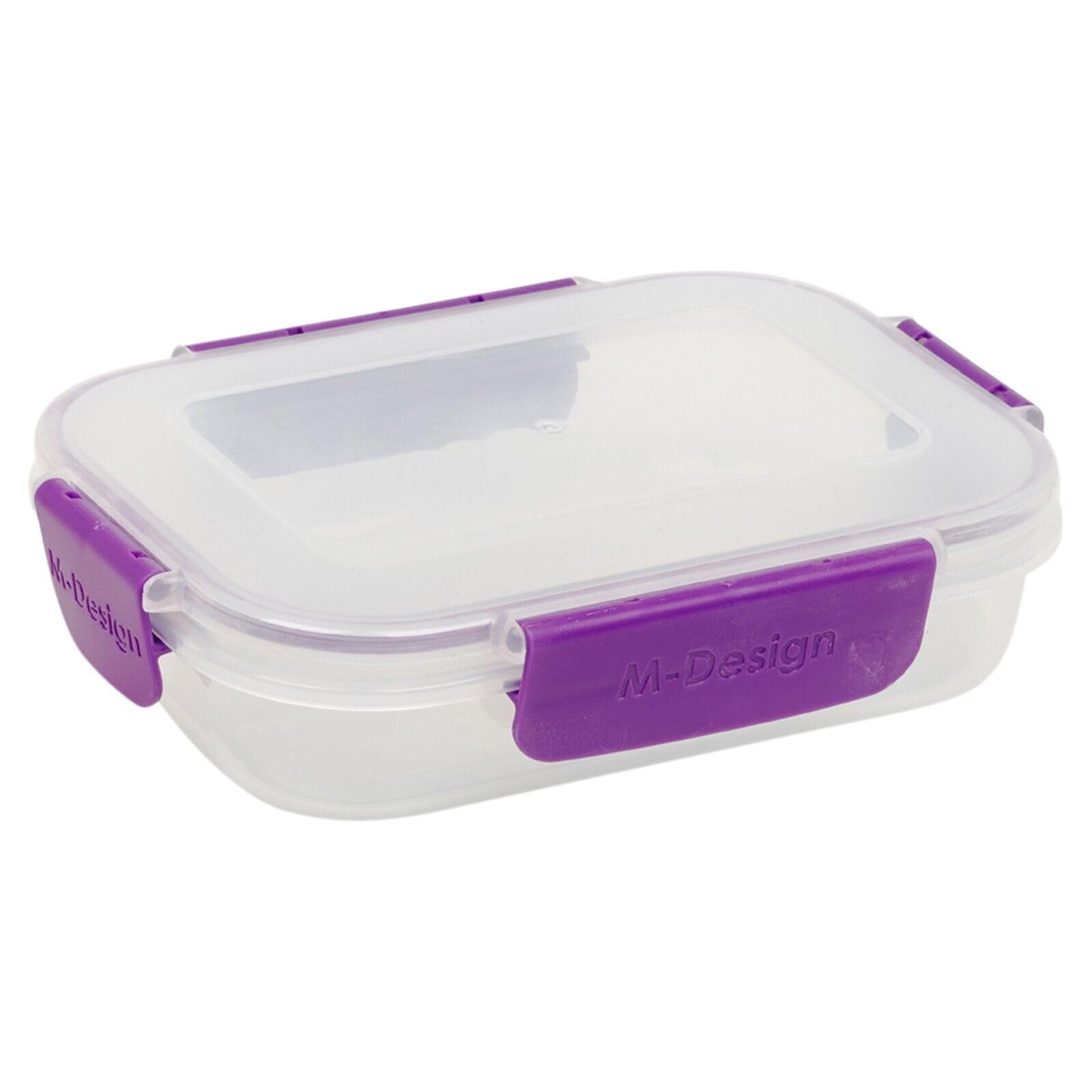 Urbn-Chef Purple Food Plastic Storage Container Airtight Seal Clip 'N' Lock Lid Dishwasher Safe