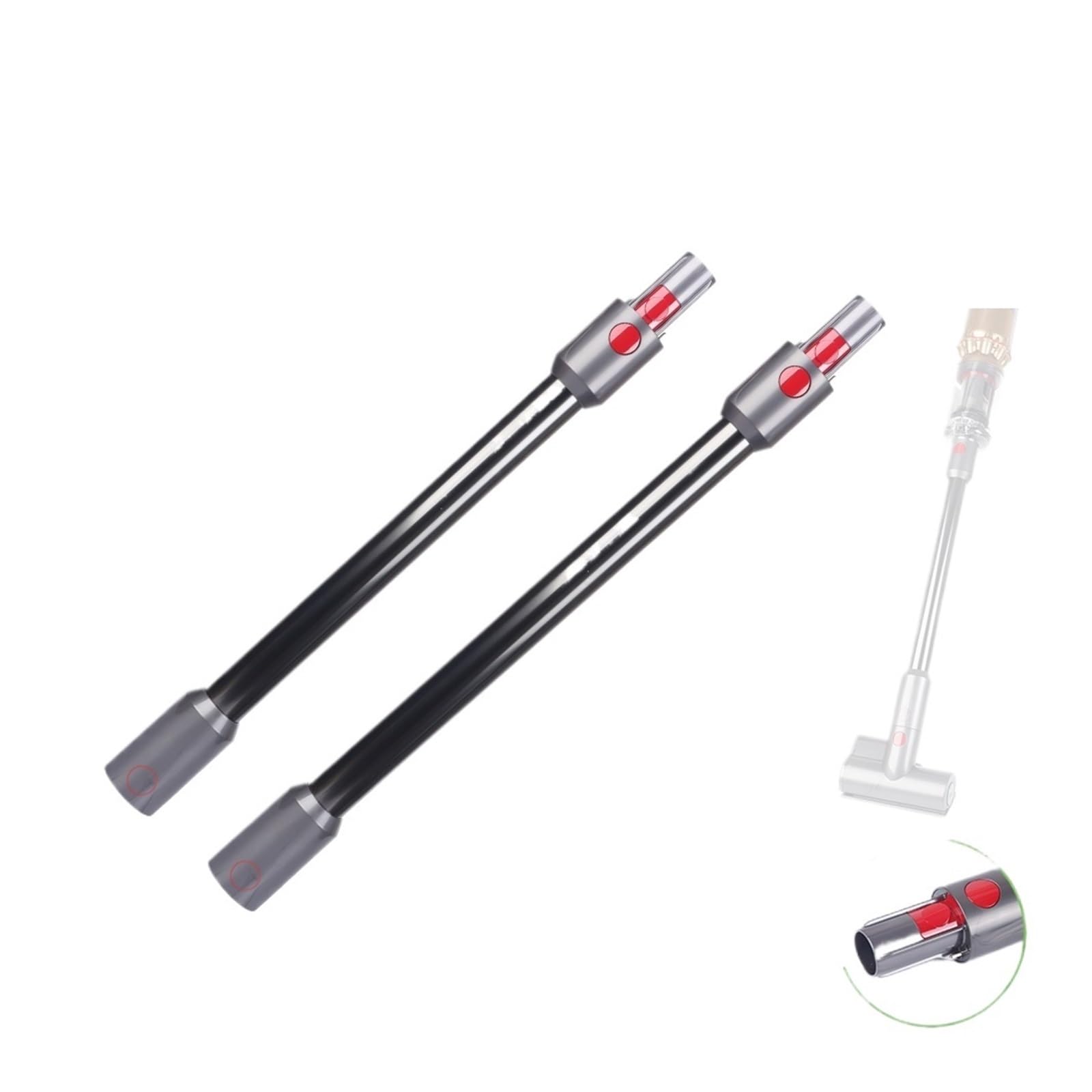 Asta Di Prolunga, Compatibile Con Dyson, Compatibile Con Omni-Glide, Tubo Di Prolunga Micro, Tubo For Aspirapolvere, Tubo For Tubo, Parti Di Ricambio(Long 18.43inch)