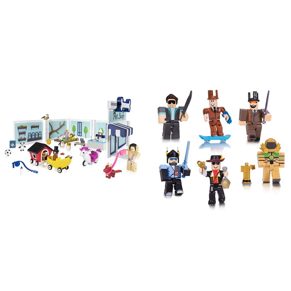 Roblox Celebrity Collection - Adopt Me: Pet Store Deluxe Playset [Includes Exclusive Virtual Item] &