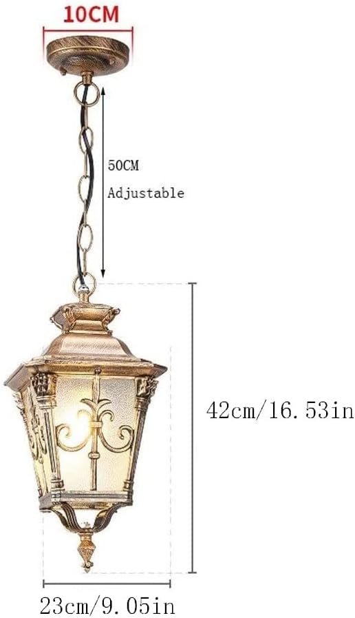 Outdoor Pendant Lights Waterproof Hanging Lights Fixture Aisle Corridor Decoration Ceiling Lights Villa Garden Pavilion Pendant Lantern Courtyard Grape Frame Hanging Lamp