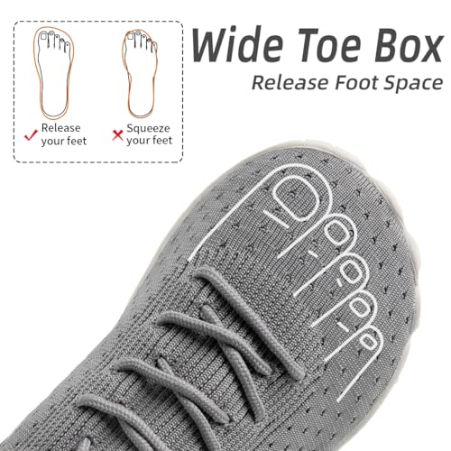 Womens Walking Shoes Wide Toe Sneakers Workout Slip On Sports Zero Drop Minimalism Flat Sole2