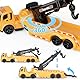 GizmoVine Abschleppwagen Spielzeug, LKW, Trägheits-lastwagen mit 360° Drehbarer Autokran, 180° Drehung Vorne, Kinderspielzeug Geburtstagsgeschenk für 2 3 4 5 6 Jahre