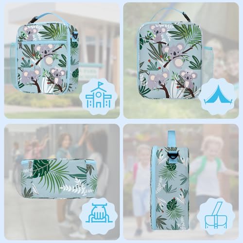 Sac isotherme enfant à motif koala avec bandoulière – Image 6