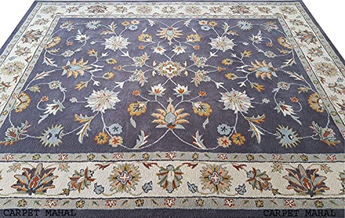 Image of Carpet Mahal Export Quality Tuffted Pure Woollen Carpet for Living Room Bedroom Size 4 x 6 feet (120X180 Cm) Color-Multi