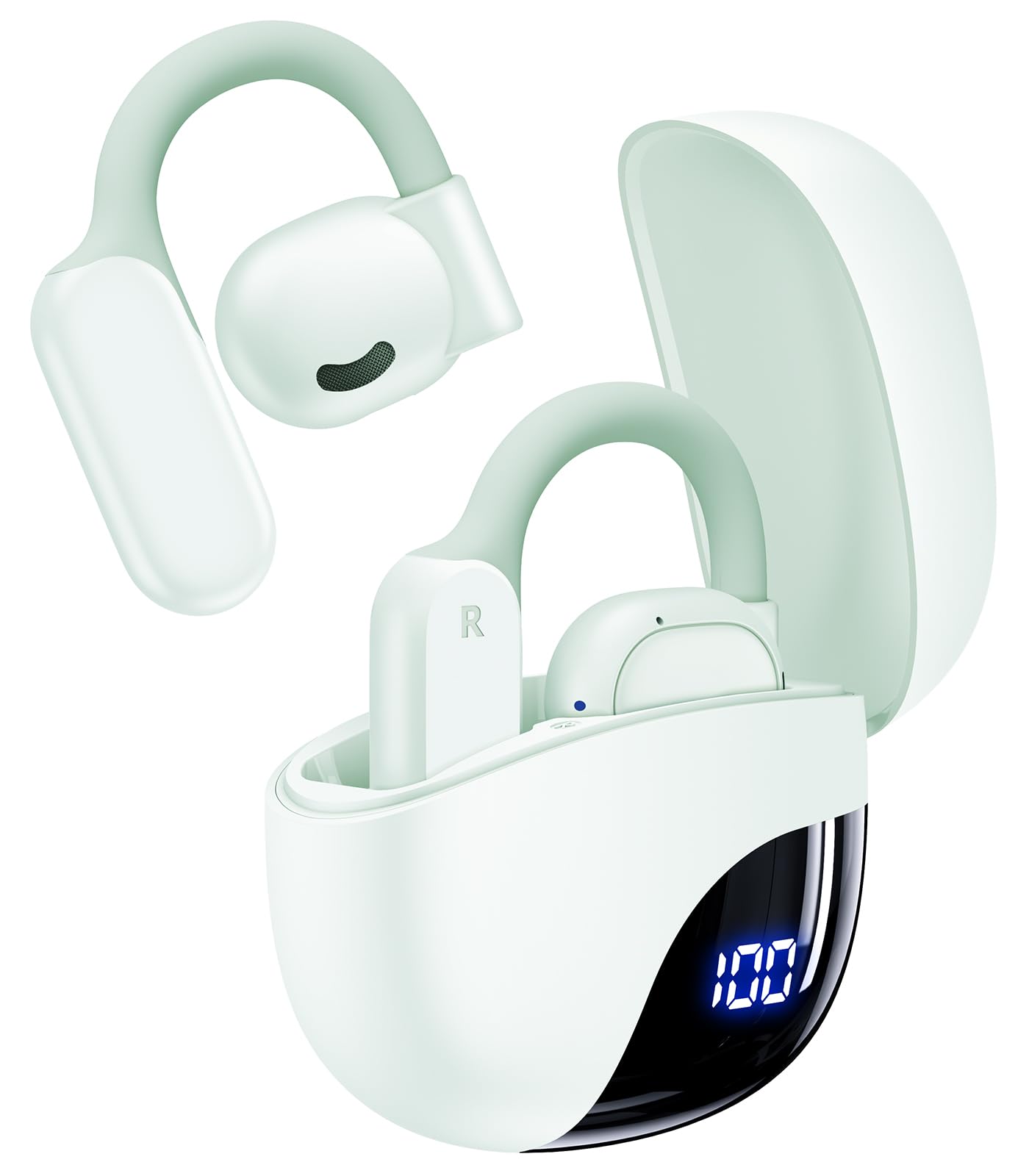 AI Translation Earbuds Real Time 164 Languages 80H Playtime Translator Ear Buds Audifonos Traductores Inglés Español Wireless Earphone Bluetooth AI Headphone for Travel Meeting Learning K08