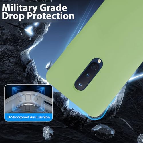 Image of LIRAMARK Liquid Silicone Soft Back Cover Case for OnePlus 8 /1+8 (Mint Green)