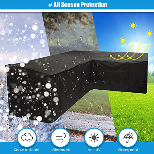 Housse de canapé de terrasse imperméable coupe-vent bâche de jardin